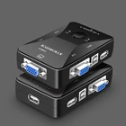 Vga Switch Kvm USB 2.0 KVM VGA 2 Input 1 Output KVM Switch Support 1920*1440 Resolution