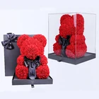 Rose 25cm 40cm 70cm Multicolored Teddy Foam Giant Artificial Rose Bears Gifts With Box