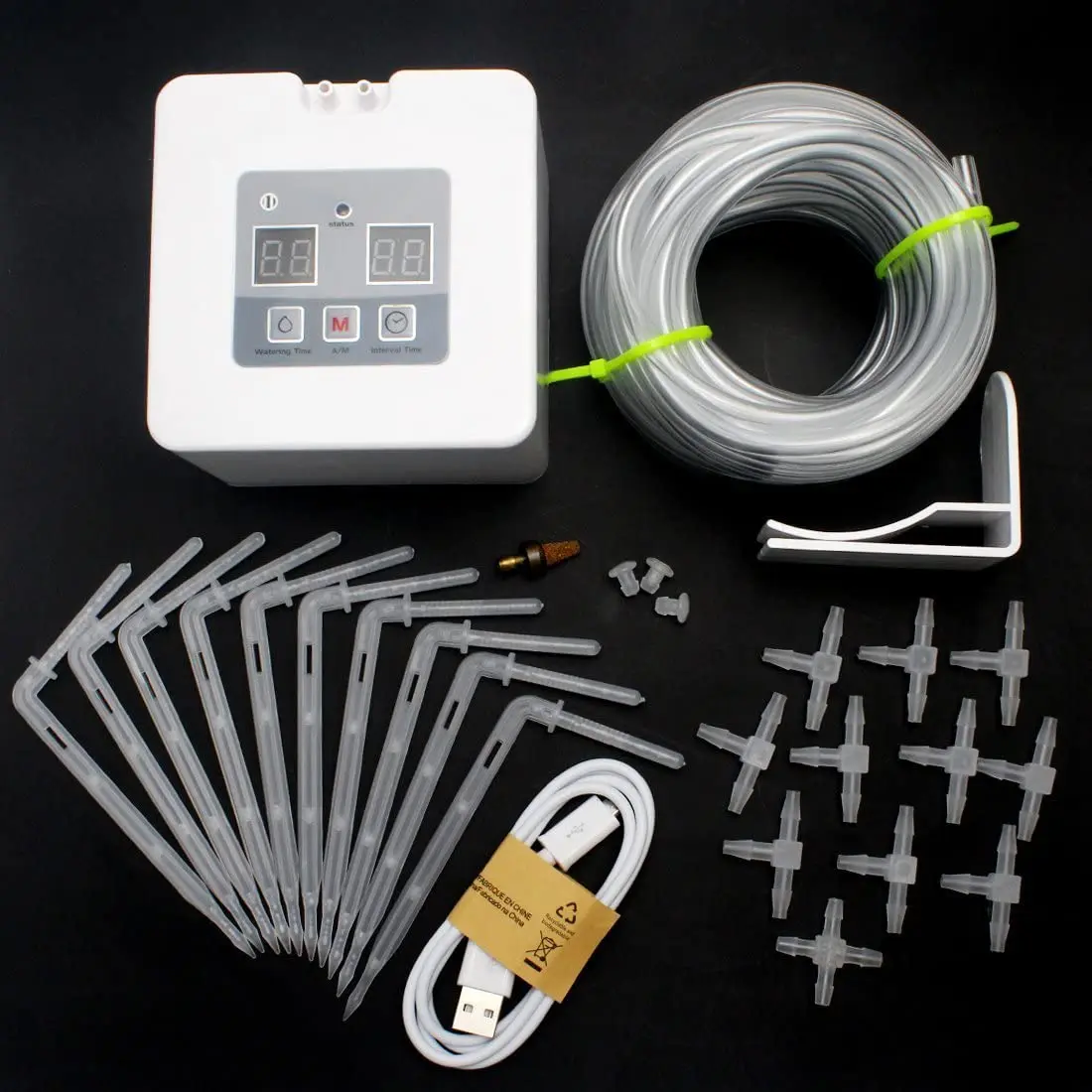 Micro Automatic Garden Drip Irrigation Timer System Self Watering Kit Balcony Us 