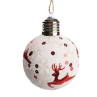 Christmas Ornament Popular Plastic Christmas Ball 8Cm Tree Decor Balls Ornament Xmas Pendants With Light
