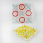 Custom Size Acrylic XO Games High Transparent Acrylic Tic Tac Toe Chess Acrylic Game Toys