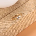 Engagement Rings Rings Engagement Ring 1ct Moissanite 18K Gold Plated Engagement Jewelry Wedding Stainless Steel Rings