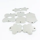 Gold Heart Tags Taggold Wholesale Custom Sublimation Mens Polished Brass Gold Blank Heart Dog Id Tags