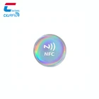 13.56MHz Epoxy Anti-metal NFC Sticker Pop Tag For Social Media Share