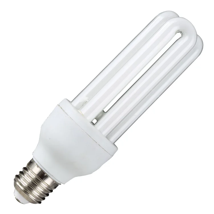 Manufacturers super bright 3U 2U 4u yellow white light  wholesale U-type three-color energy-saving lamp