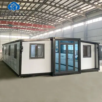 Insulated 40ft 20ft Villa Prefabricated Expandable Container House Waterproof Prefab Mobile Home 2 3 4 5 Bedroom Granny Flat