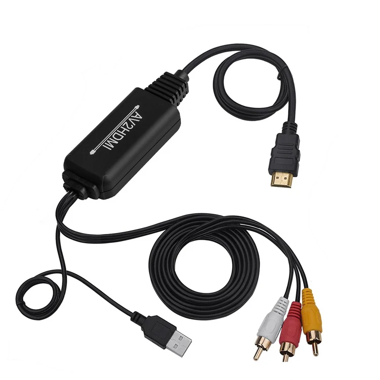 Kreema Câble Adaptateur Signal numérique HDMI vers analogique RCA/AV pour Le Fabricant AC1804 