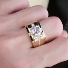 Rings Ring Diamond Luxury Mens Women Rings Wedding Ring Zircon Diamond Jewelry Gold Filled Rings Wholesale