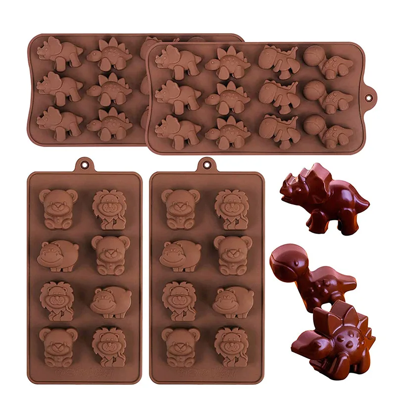 High-Quality 3D Christmas & Halloween Silicone Mold - Flower, Baby Bear, Moon Ice Cube Tray - Silicone Cake & Chocolate Mold