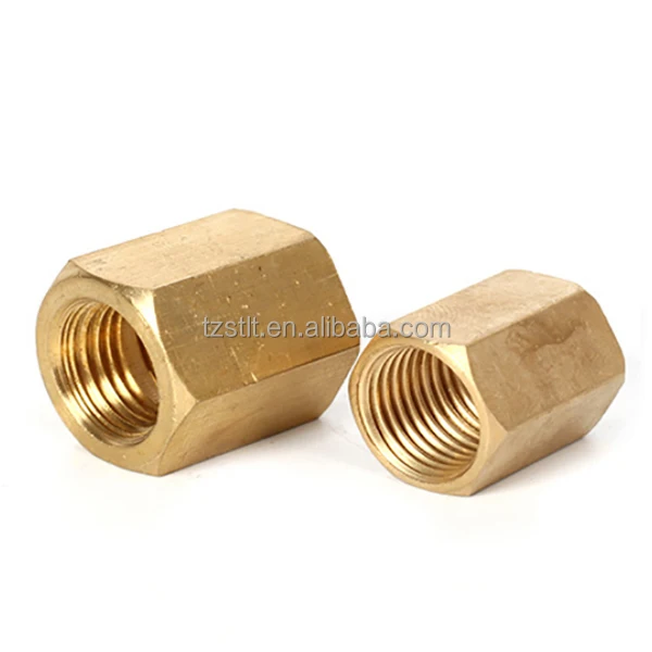 Thread Hex Straight Pneumatic Connector 1/4inch brass fitting