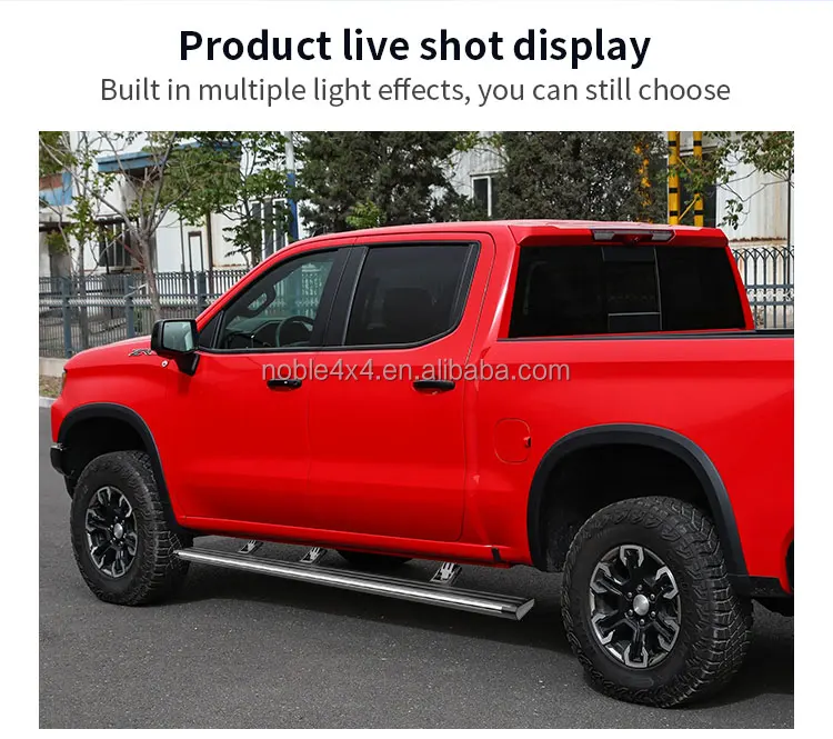 New Style Pickup 4x4 Aluminum Six Bracket Powered Steps for Chevrolet SILVERADO 2500 Side Step Board Auto Parts 2019 - 2023 factory