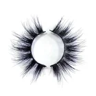 Lashes Eyelash Vendor Wholesale Mink Eye Lashes Nature Black Fluffy Eyelashes 25mm 20mm Strip Mink Eyelashes Vendor