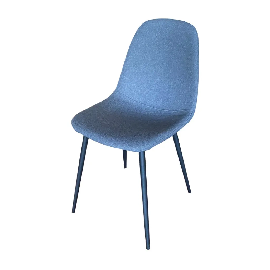 Modern High Quality Luxury Kitchen Chair With Metal Leg Colorful Seat Velour Upholstered Chair For Living Room Dining Room Chair