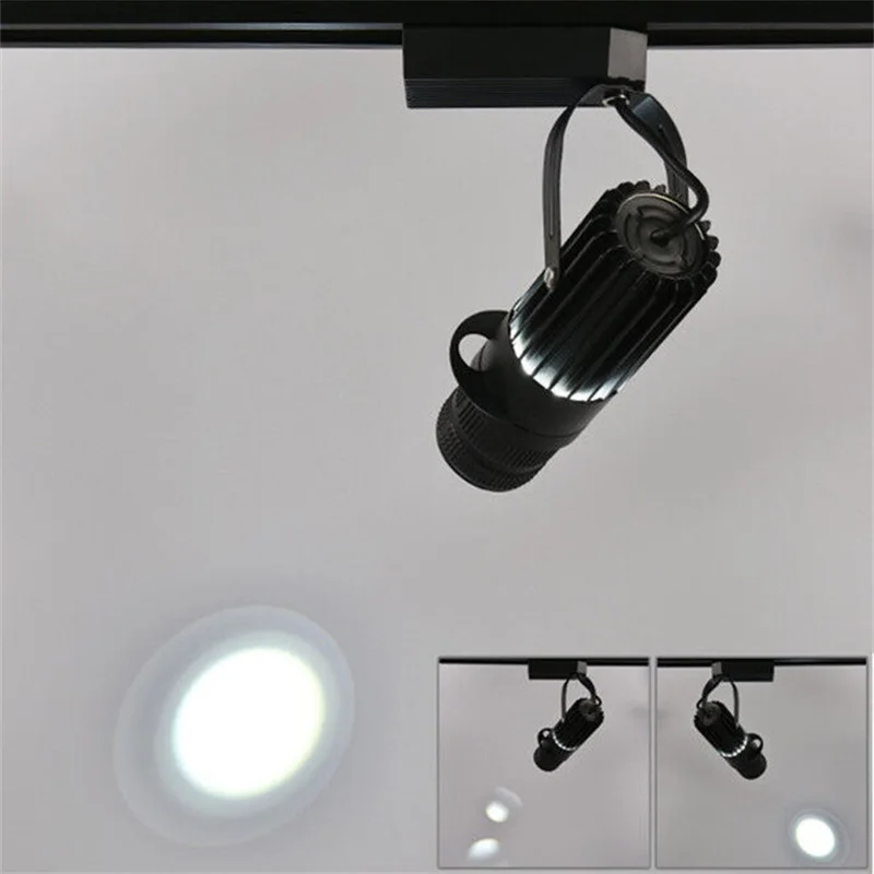 Zoomable Led Track Lights for Theater Stage Rail Lighting 7W 20W Focus LED HD Rotating Advertising Logo Projector Cob Spotlight