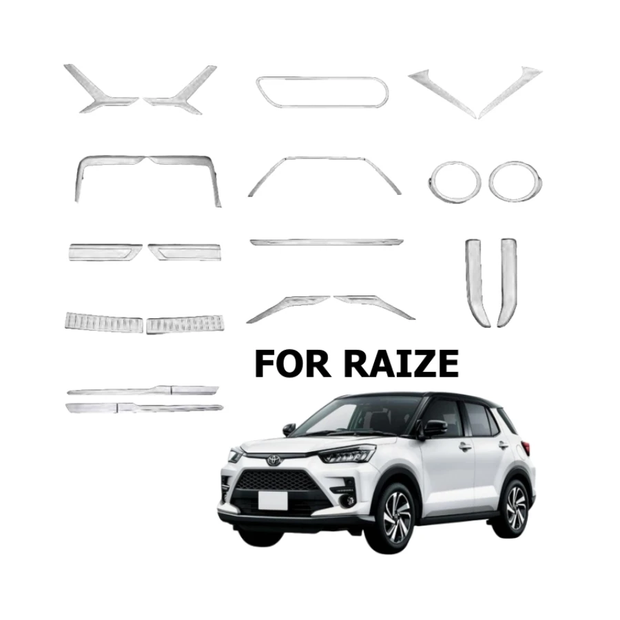 Chrome Auto Body Kit Car Accesories For Toyota Raize A A A Door