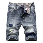 Jeans Denim Jean Mens Ripped Short Jeans Clothing Shorts Breathable Denim Male New Fashion Jean Size 28-42