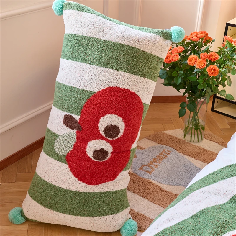 product soft and comfortable big size hugging plush pillow cute cartoon apple knit pillow for home decoration gift and bedroom lf-57