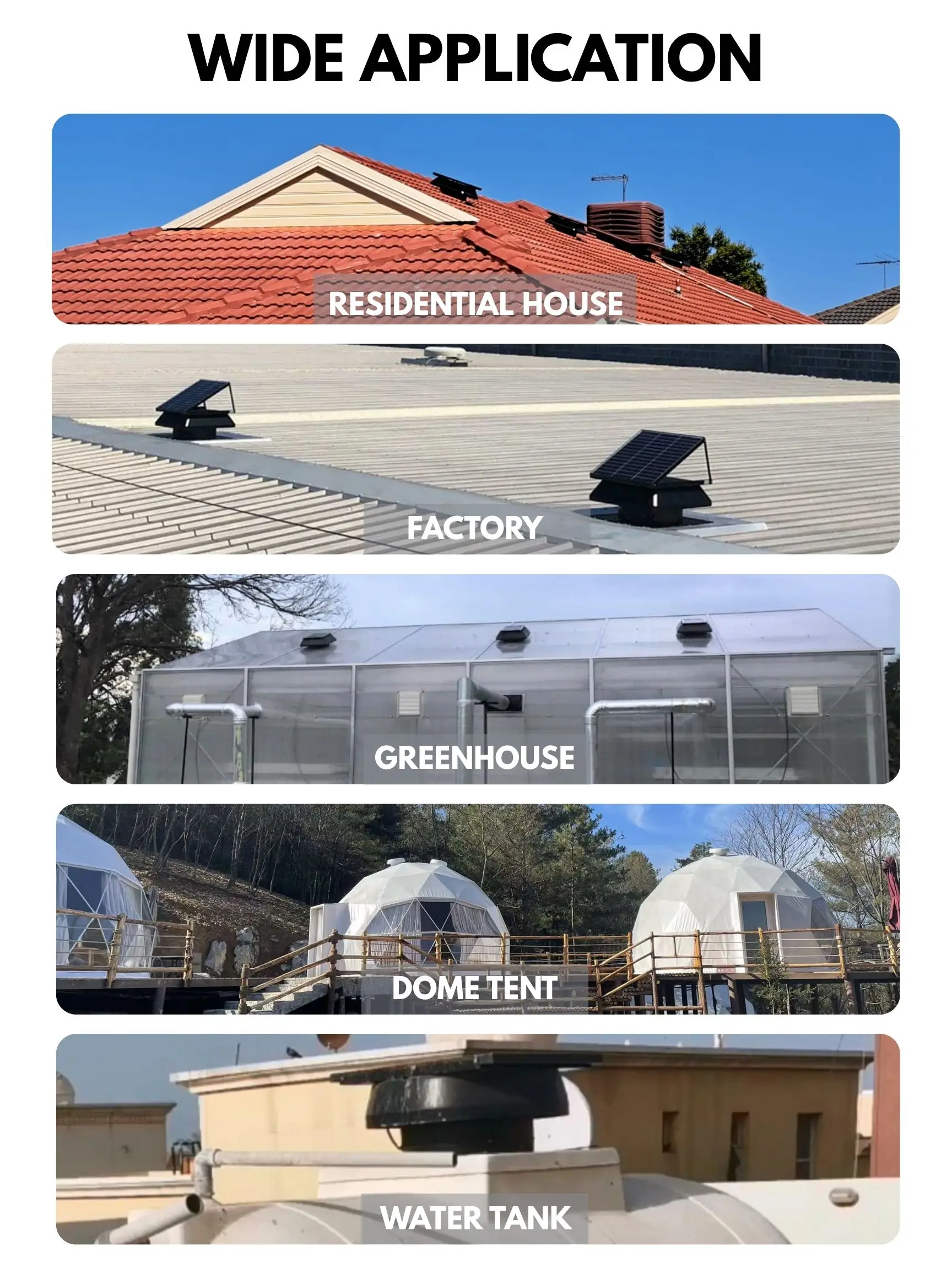 Waterproof Solar Attic Fan, IP68, Brushless, Roof - detail 12