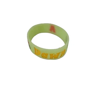 2024 manufacture personal friendly silicone custom wrist band make your own logo grow in the dark soft rubber bracelet