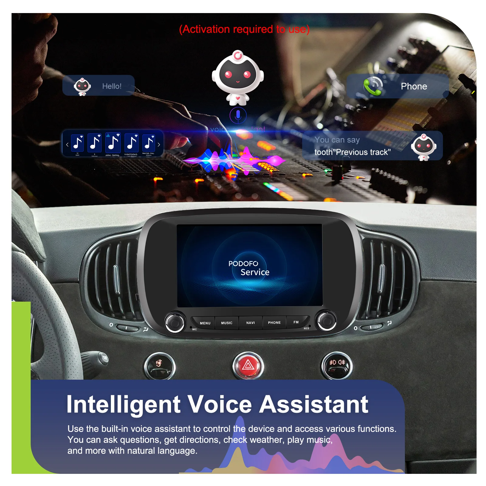 eq for fiat 500x 2014 2020 car audio a4265-7