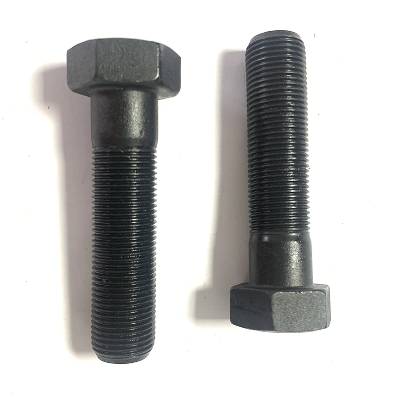 Customized Steel 10.9 Black Oxide ASTM A325 High Strength Heavy Hex Structural Bolts Black Hex Bolt details