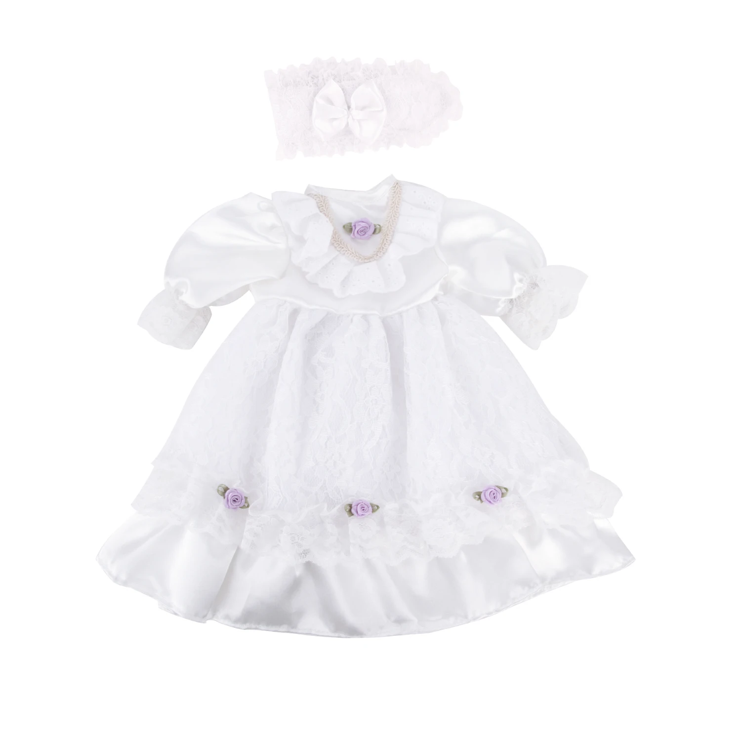 New Baby Doll Clothes Doll white Lace skirt For 45cm Baby Dolls