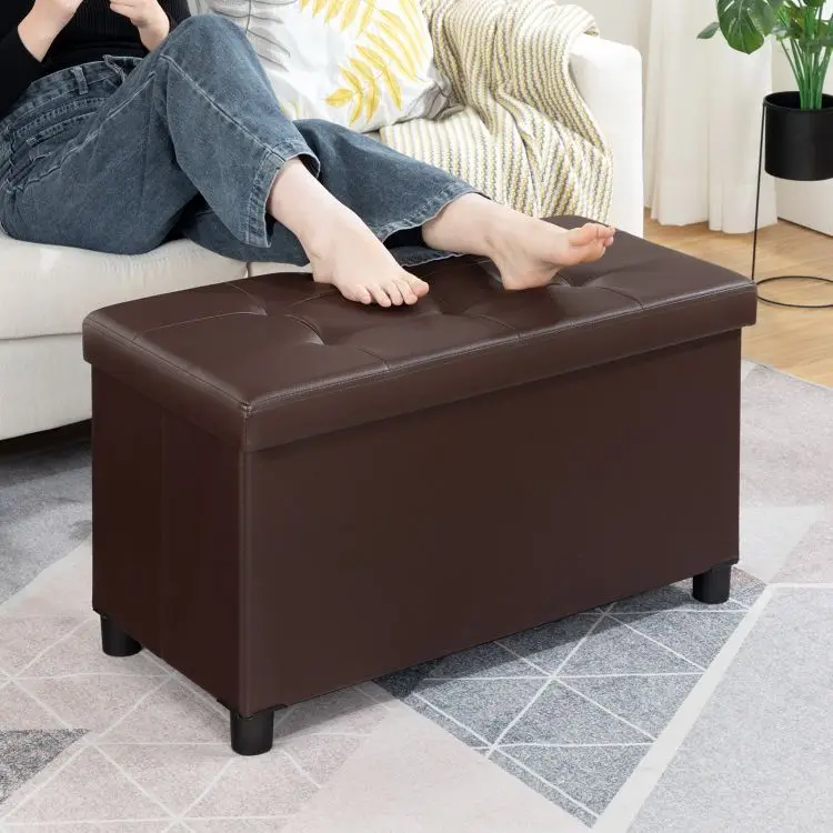 Wholesale Wooden mdf Hallway Storage Bench Flip Top Entryway Bench Storage Ottoman and Trunk with Padded Seat Chest for Bedroom