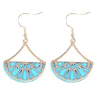 Rose Earrings High Quality Rose Gold Plated Stainless Steel Interchange Leather Earrings ER00073
