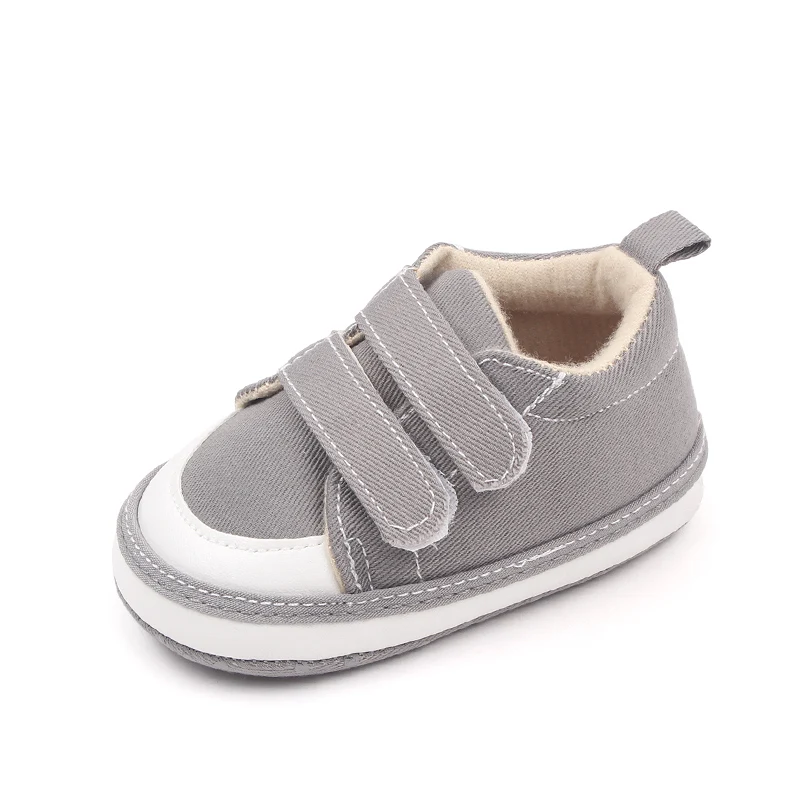 Spring and Autumn New 0-1 Year Old Baby Double Strap with Soft Sole Non-slip Baby Toddler Shoes factory