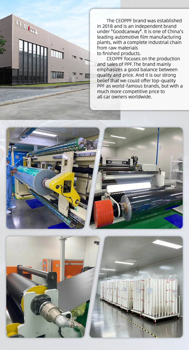 7.5mil Car Paint Protection Film with VLT 70% High IR Rejection 97% and 99% UV Rejection for Windshield