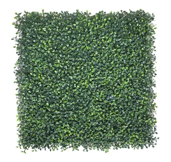 Artificial Boxwood Panel Vertical Wall Artificial Foliage Grass Hedge Fence For Indoor Outdoor