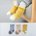 Baby Socks Socks 2021 New Baby Children's Socks Autumn And Winter Thick Terry Combed Cotton Solid Baby Socks