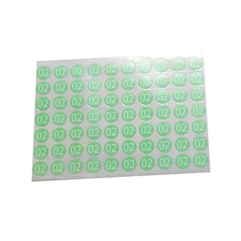 Custom Circle Round Paper Number Roll Stickers