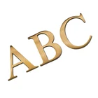 Brass Brasscasting Factory Directly Small Metal Brass Alphabet Letters Sign Brass Letters