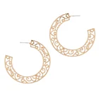 Fashion Hoop Earring Earrings New Arrival Fashion Personality Filigree C Shape Hoop Post Earring