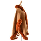 Scarves Factory Direct Oversize Windproof Fur Coat Warm Winter Wraps Shawl Poncho For Women Long Other Scarves