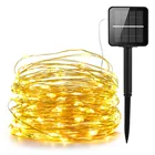 String Christmas Tree Lights Led Copper Wire String Lights Solar Garden Light For Holiday Decoration