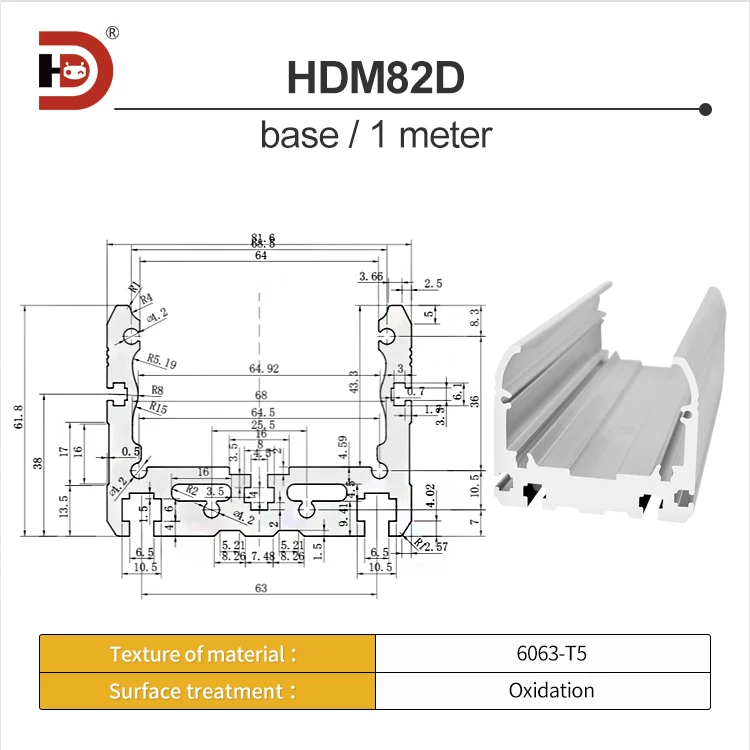 82 Wide Module Aluminum Profile Automation Slide Table Linear Manipulator Heavy-duty Screw Mobile Module supplier