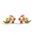 Yellow Earrings Special Counter Purple Color Yellow Color Huggie Earrings Earrings Type Earrings