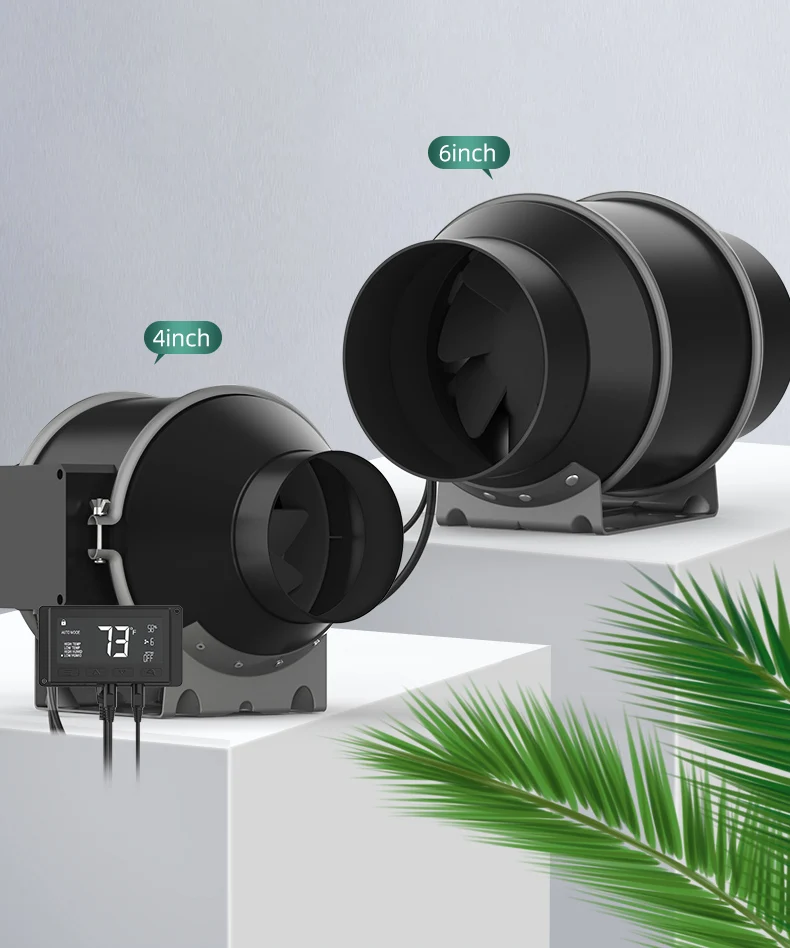 Inline Duct Fan, 110V/220V/230V, 4" - detail 2