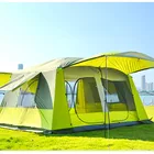 Family 2 Rooms 1 Hall Large Luxury Wind Resistant Family Carpas De Camping Tent
