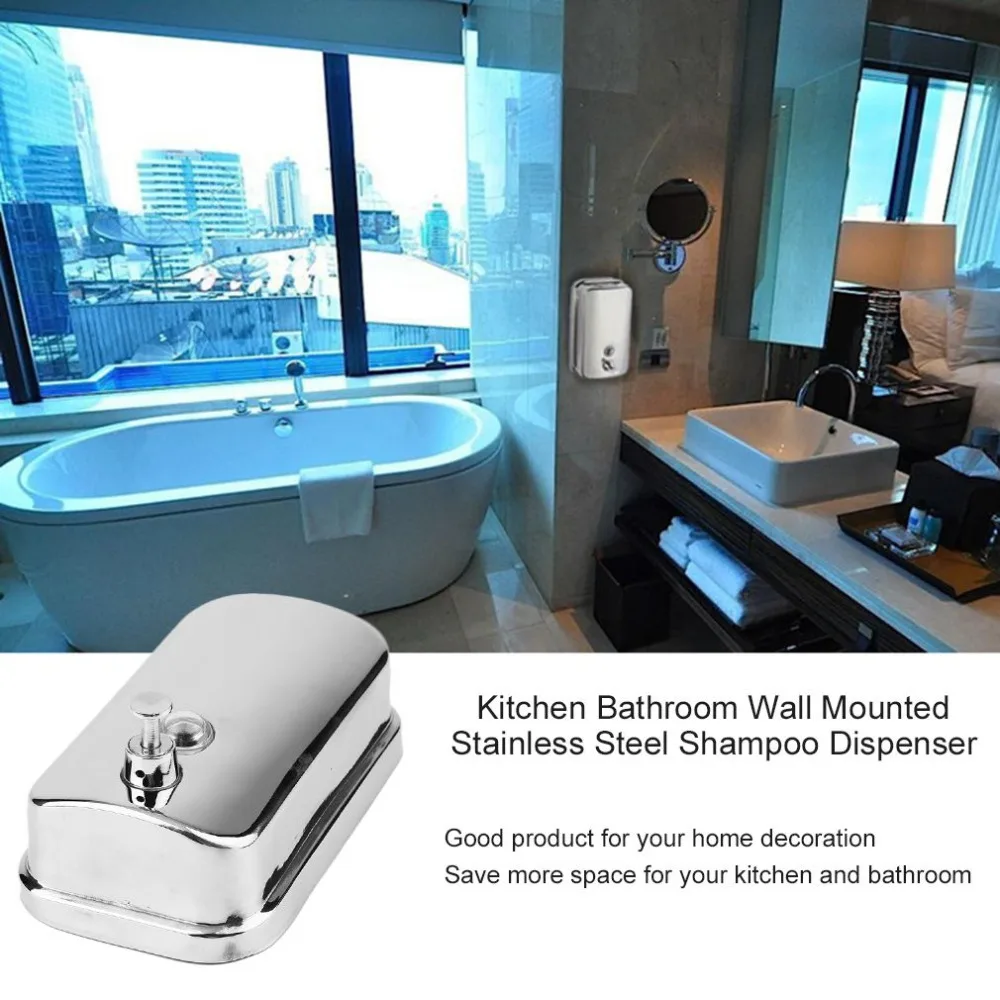 Custom OEM/ODM Stainless Steel Soap Dispenser, Bathroom Hanging Shampoo Dispenser & Wall Mounted Manual Soap Dispenser