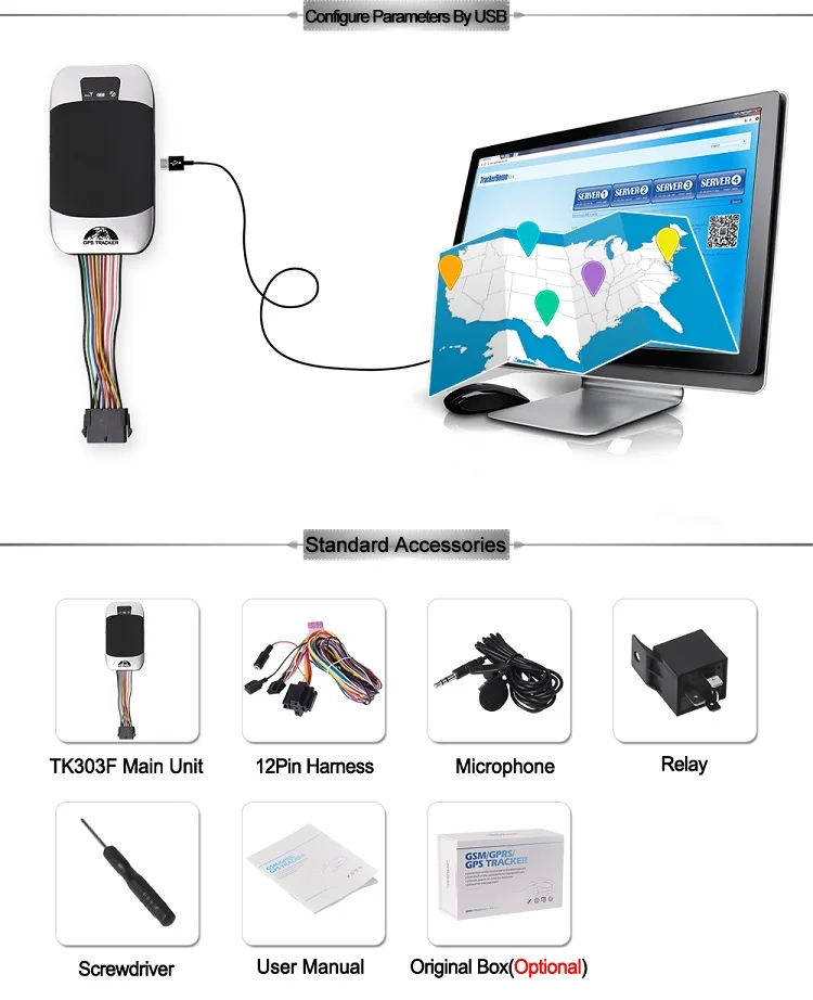 Factory 2g Smart Gps Coban 303f 303 303g Tracker With Voice Recorder