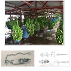 Banana cableway trolley system,polea de platano