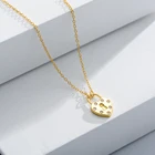 Heart Charm Gold Heart Fulsun 925 Sterling Silver Heart Lock Charm Zirconia Gold Plated Necklace