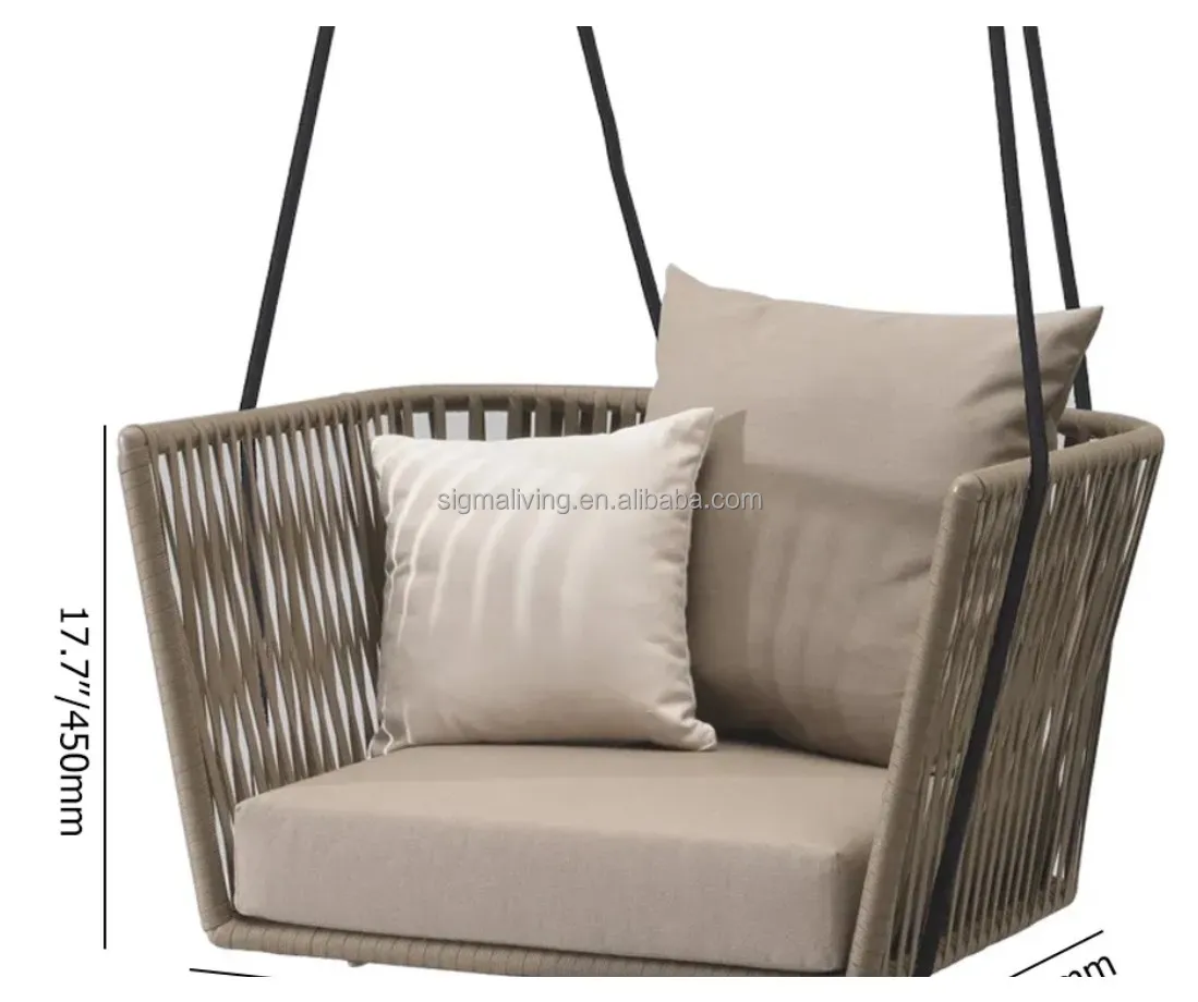 Balcony hanging furniture modern outdoor hanging chair rattan porch swing chair