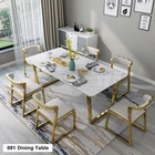 Hot Sale Dining Furniture Modern Nordic Style Designs Dining Table Luxury