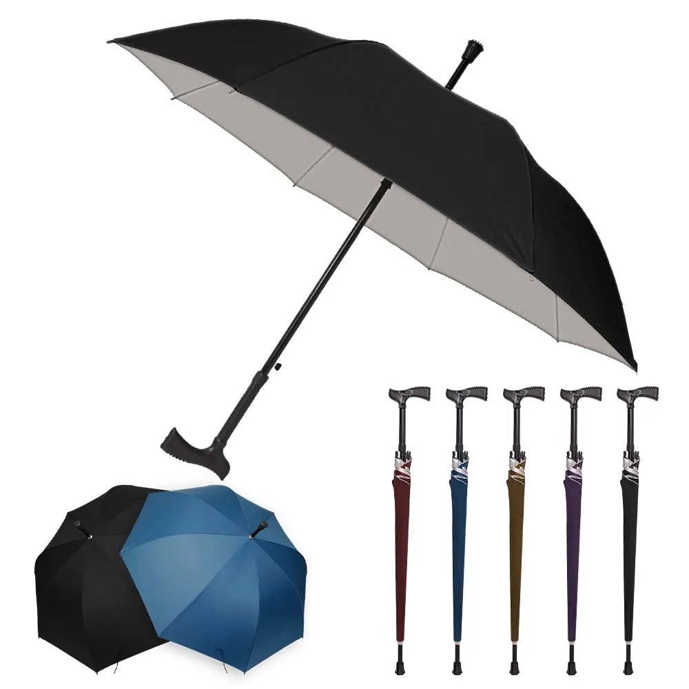 Sun Customized Crutch Hot-Sale Sunshade Summer Waterproof Chinese Luxury Cheap Umbrella For Old People