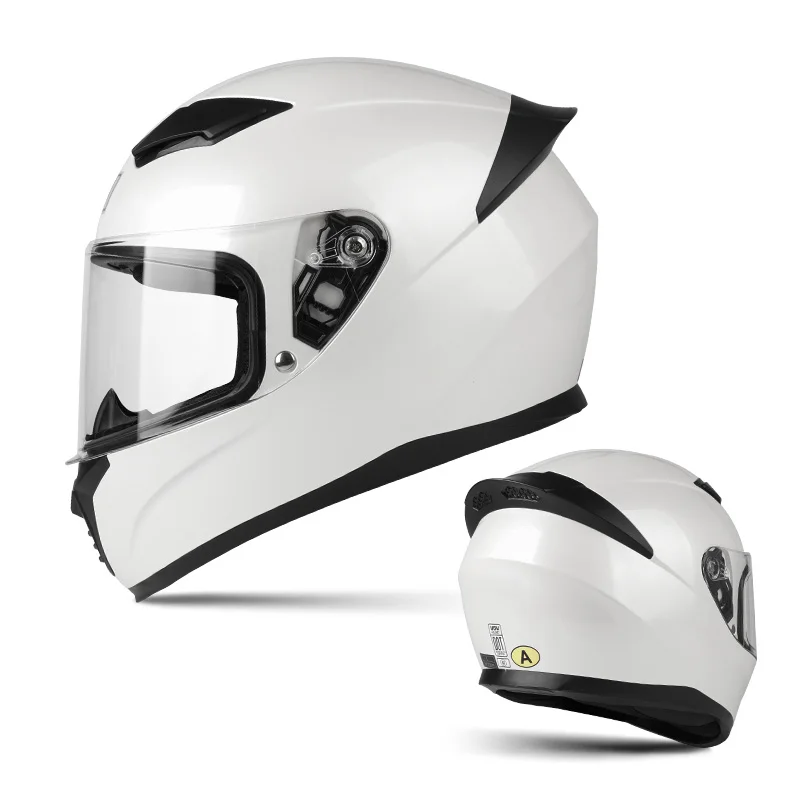 High Demand 3C Certified Full Face Motorcycle Helmet with Double Lens Clear Sun Visor and Air Vents for Safety
