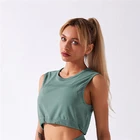 Top Lady Gym Quickly Dry Yoga Dance Sports Sleeveless Tank Top Vest Yoga Sets